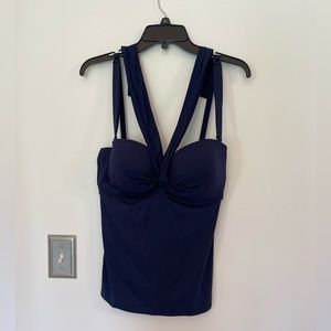Coco Reef women’s navy blue halter 36/38 D tankini swimsuit top